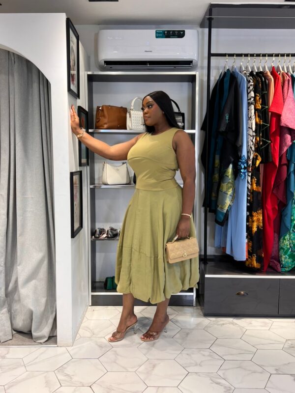 Pistachio Bubble Dress